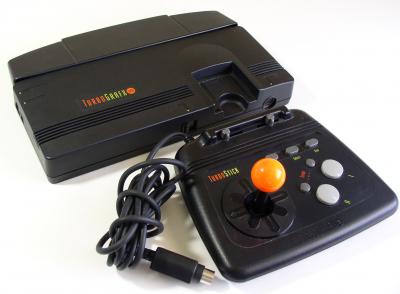 Photo of the TurboGraphx-16 and TurboStick
