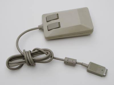 A photo of the Commodore Amiga Mouse.